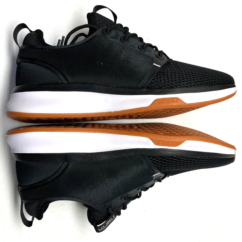Kuru Women's ATOM Sneakers Jet Black/White/Gum size 8.5 Medium